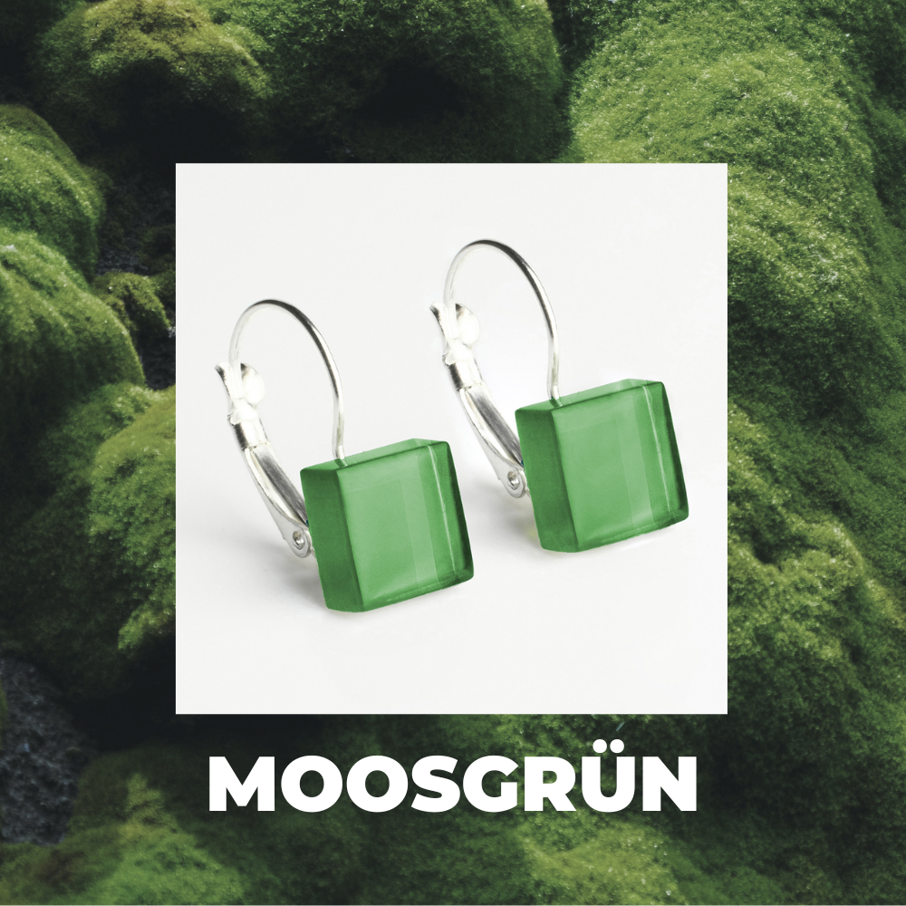 Foto von Geometrische Ohrringe aus Glas • 10mm Foto von Geometrische Ohrringe aus Glas • 10mm