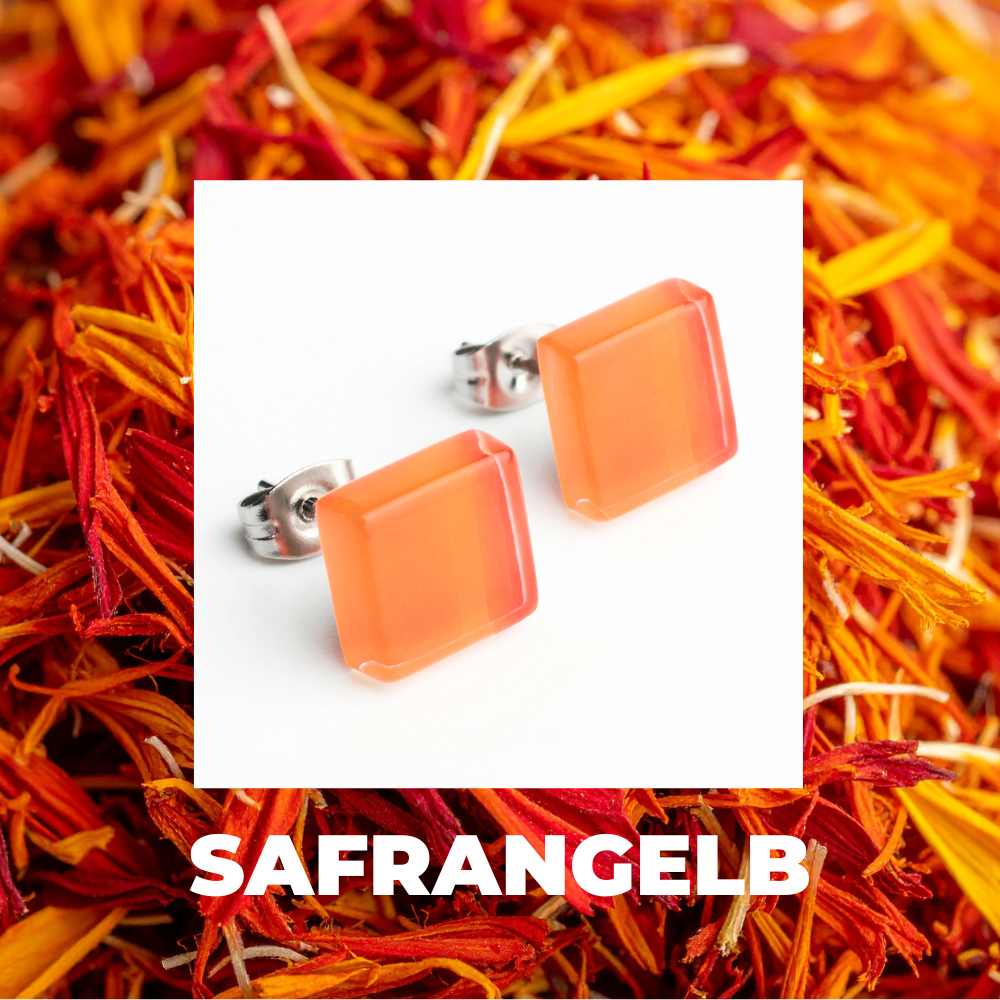 Foto von Small glass stud earrings • 10mm Foto von Small glass stud earrings • 10mm