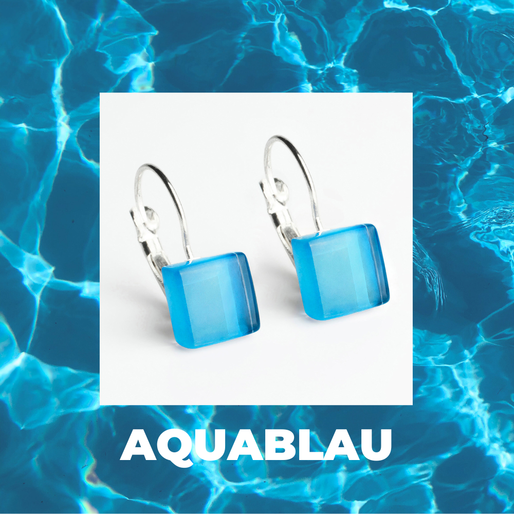 Foto von Geometrische Ohrringe aus Glas • 10mm Foto von Geometrische Ohrringe aus Glas • 10mm