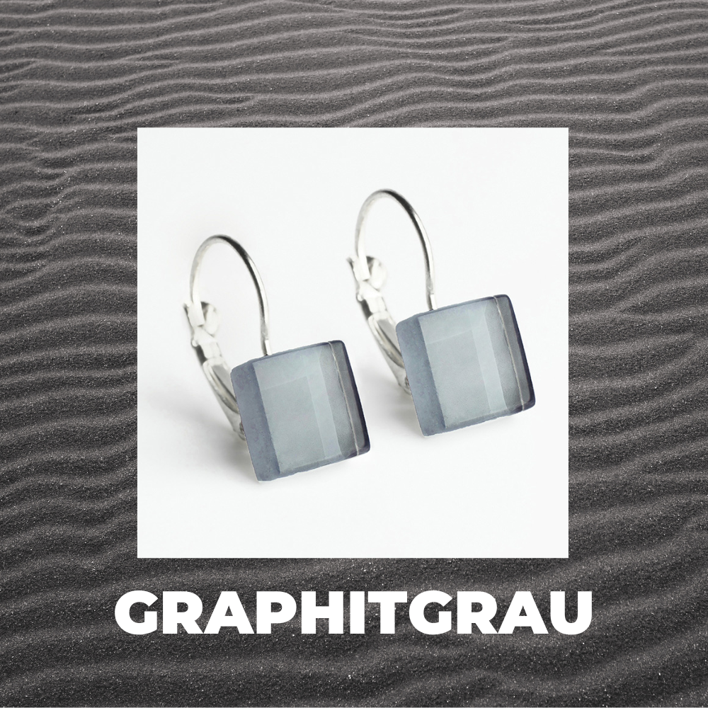 Foto von Geometrische Ohrringe aus Glas • 10mm Foto von Geometrische Ohrringe aus Glas • 10mm