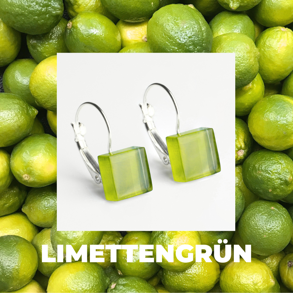 Foto von Geometrische Ohrringe aus Glas • 10mm Foto von Geometrische Ohrringe aus Glas • 10mm