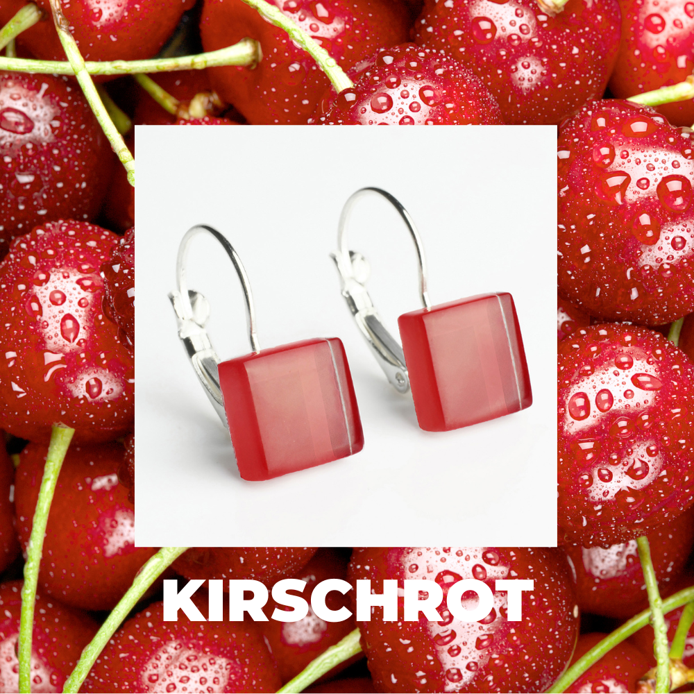 Foto von Geometrische Ohrringe aus Glas • 10mm Foto von Geometrische Ohrringe aus Glas • 10mm