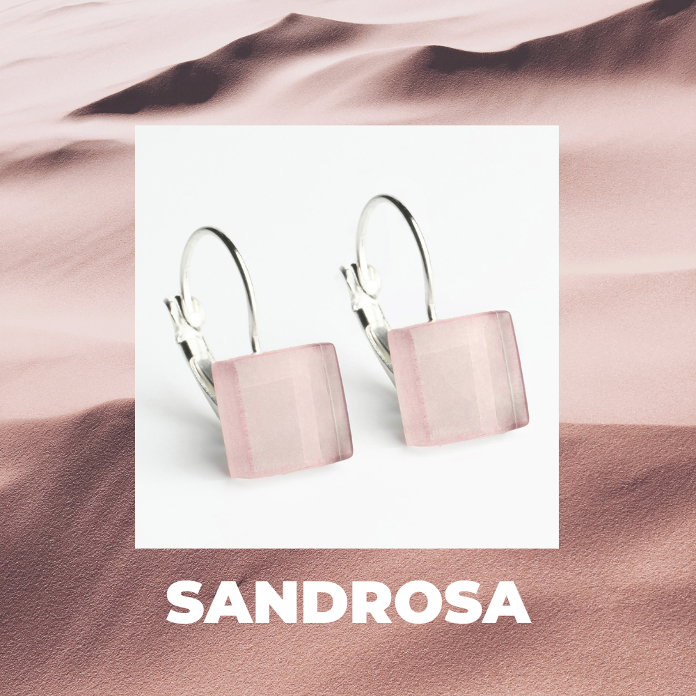 Foto von Geometrische Ohrringe aus Glas • 10mm Foto von Geometrische Ohrringe aus Glas • 10mm