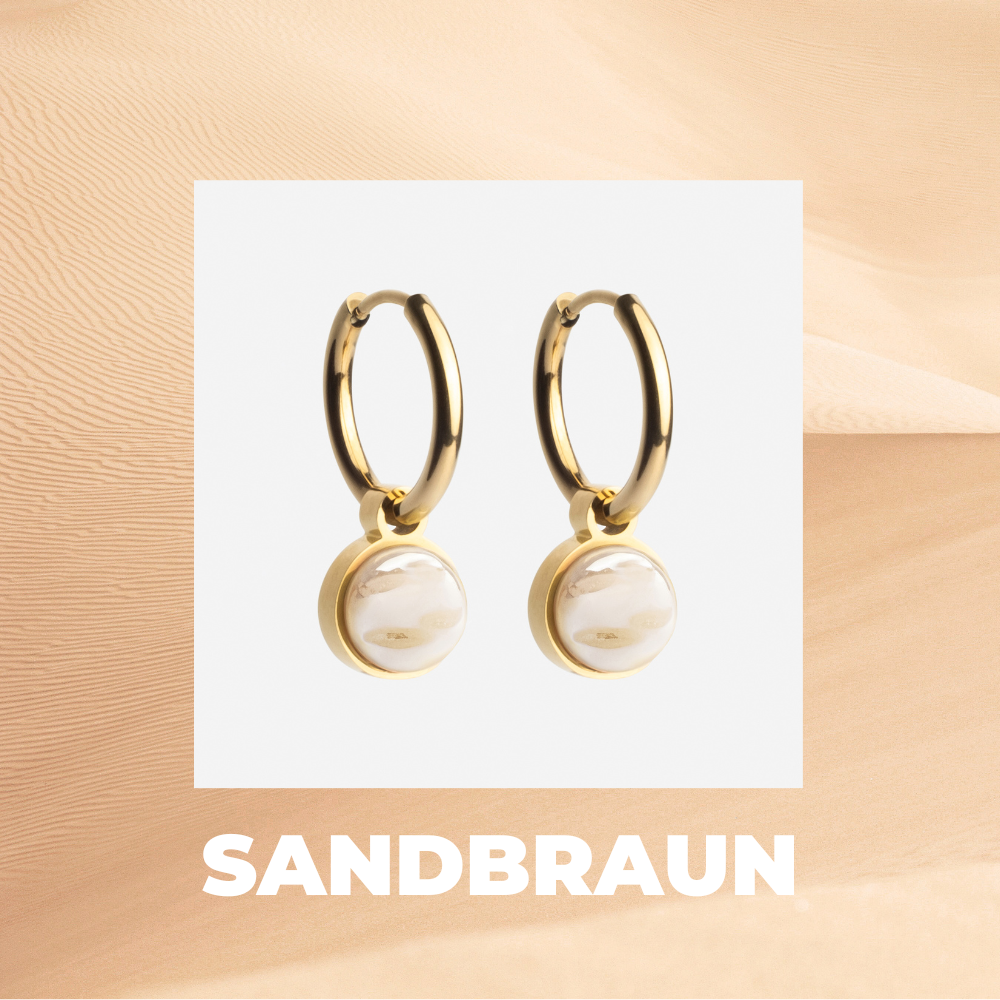 Foto von Hoop earrings with charms • Mix & Match earrings • 16mm Foto von Hoop earrings with charms • Mix & Match earrings • 16mm