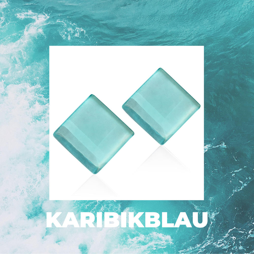 Foto von Statement Clip Ohrringe aus Glas • 20mm Foto von Statement Clip Ohrringe aus Glas • 20mm