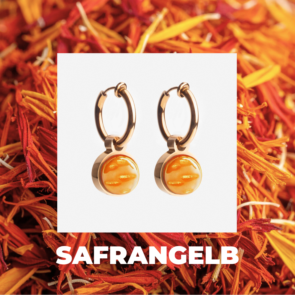 Foto von Hoop clip earrings with pendants • Mix & Match ear clips • 14mm Foto von Hoop clip earrings with pendants • Mix & Match ear clips • 14mm