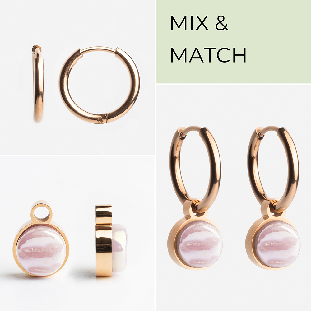 Foto von Hoop earrings with charms • Mix & Match earrings • 16mm Foto von Hoop earrings with charms • Mix & Match earrings • 16mm