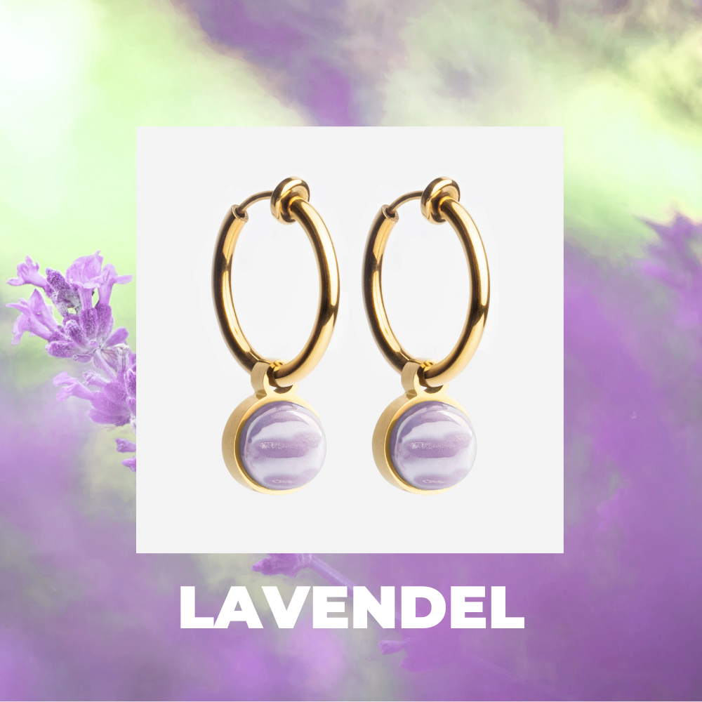 Foto von Hoop clip earrings with pendants • Mix & Match ear clips • 18mm Foto von Hoop clip earrings with pendants • Mix & Match ear clips • 18mm