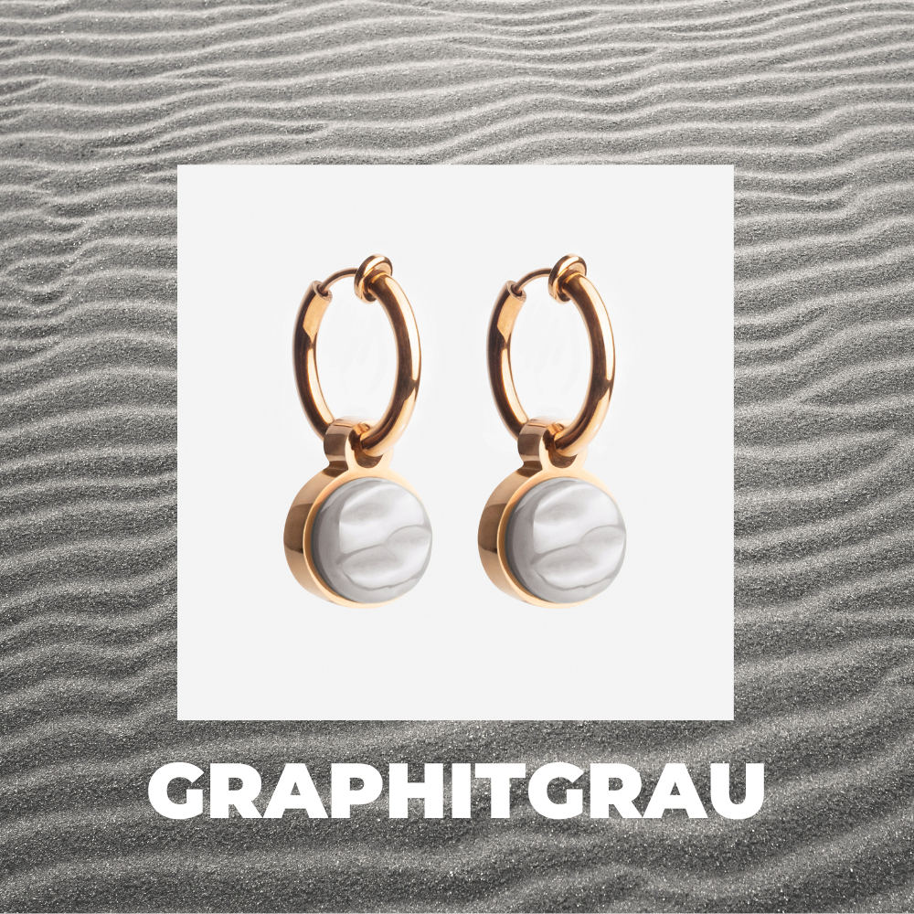 Foto von Hoop clip earrings with pendants • Mix & Match ear clips • 14mm Foto von Hoop clip earrings with pendants • Mix & Match ear clips • 14mm