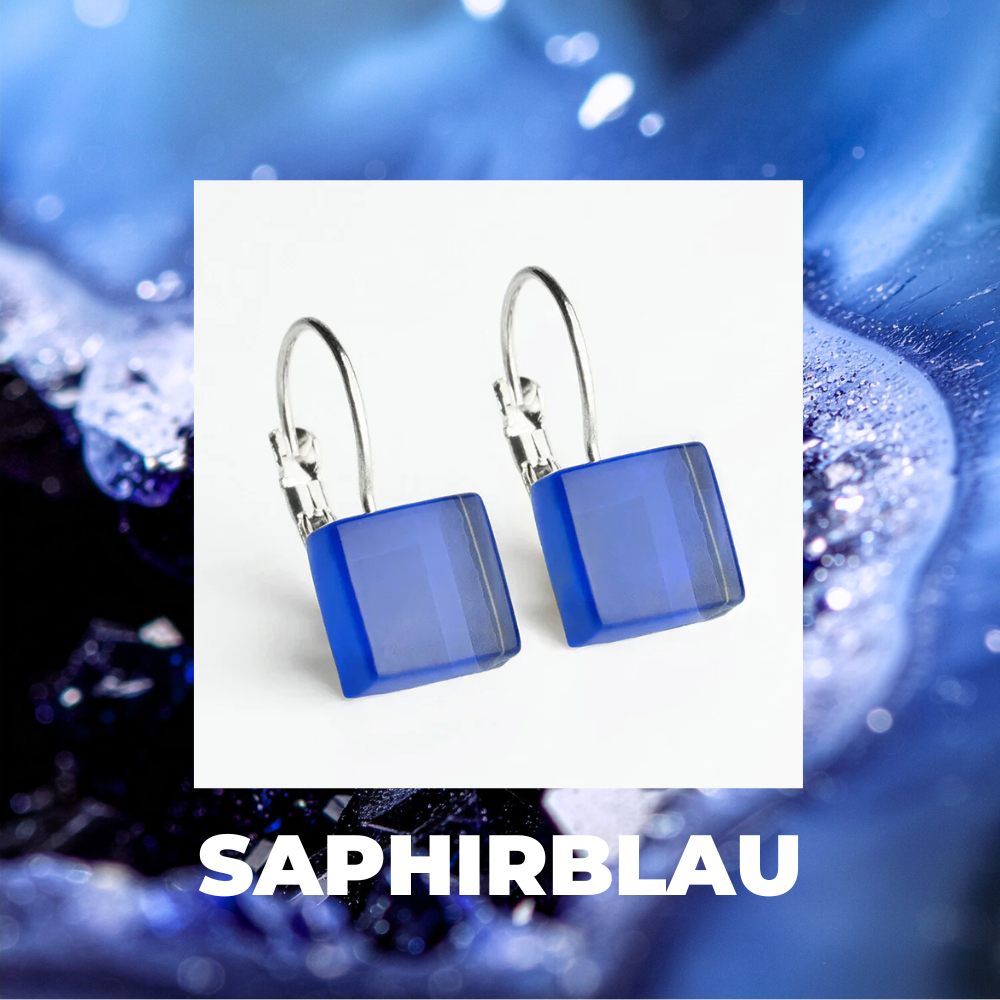 Foto von Geometrische Ohrringe aus Glas • 10mm Foto von Geometrische Ohrringe aus Glas • 10mm