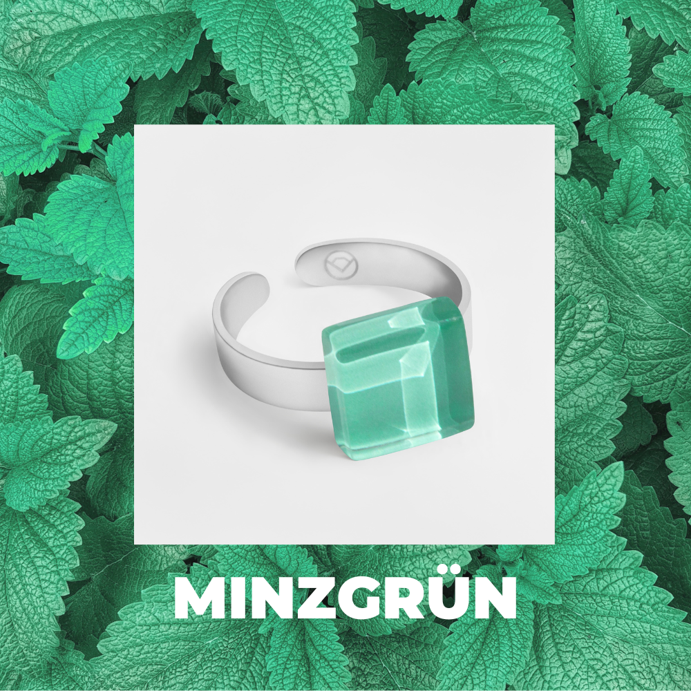 Foto von Small ring with 10mm stone • adjustable size Foto von Small ring with 10mm stone • adjustable size