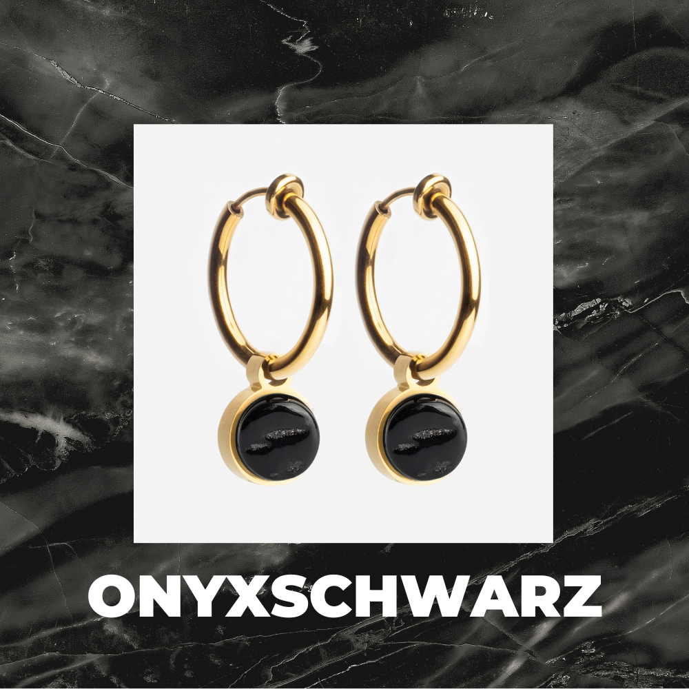 Foto von Hoop clip earrings with pendants • Mix & Match ear clips • 18mm Foto von Hoop clip earrings with pendants • Mix & Match ear clips • 18mm