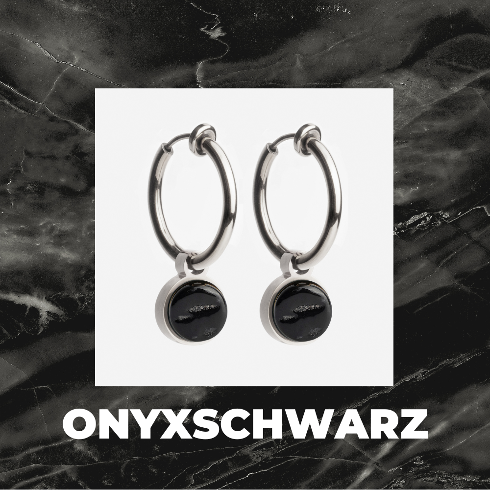 Foto von Hoop clip earrings with pendants • Mix & Match ear clips • 18mm Foto von Hoop clip earrings with pendants • Mix & Match ear clips • 18mm