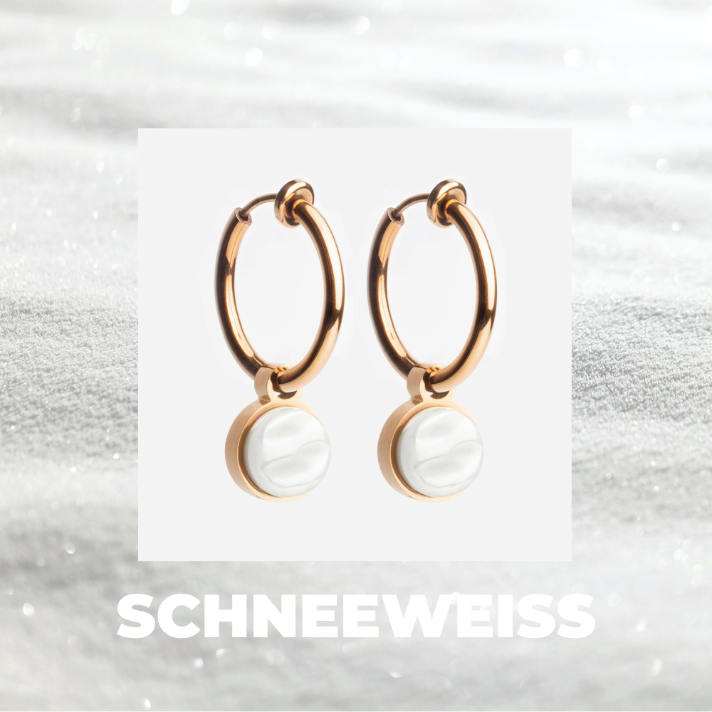 Foto von Hoop clip earrings with pendants • Mix & Match ear clips • 18mm Foto von Hoop clip earrings with pendants • Mix & Match ear clips • 18mm