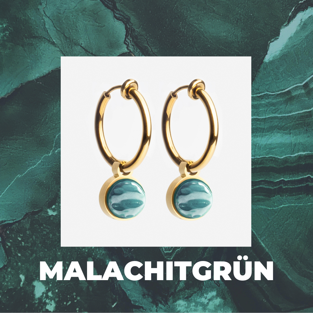 Foto von Hoop clip earrings with pendants • Mix & Match ear clips • 18mm Foto von Hoop clip earrings with pendants • Mix & Match ear clips • 18mm