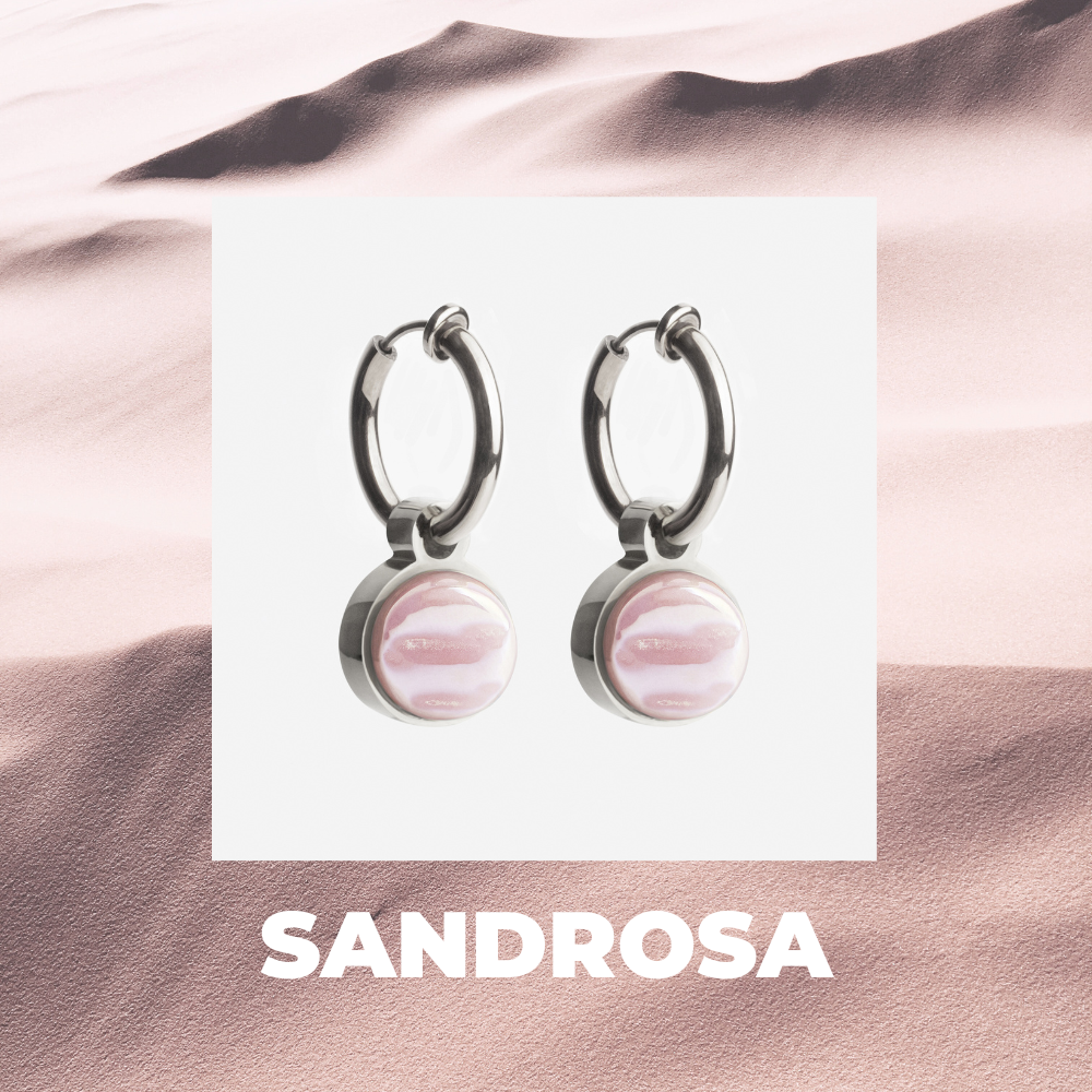 Foto von Hoop clip earrings with pendants • Mix & Match ear clips • 14mm Foto von Hoop clip earrings with pendants • Mix & Match ear clips • 14mm