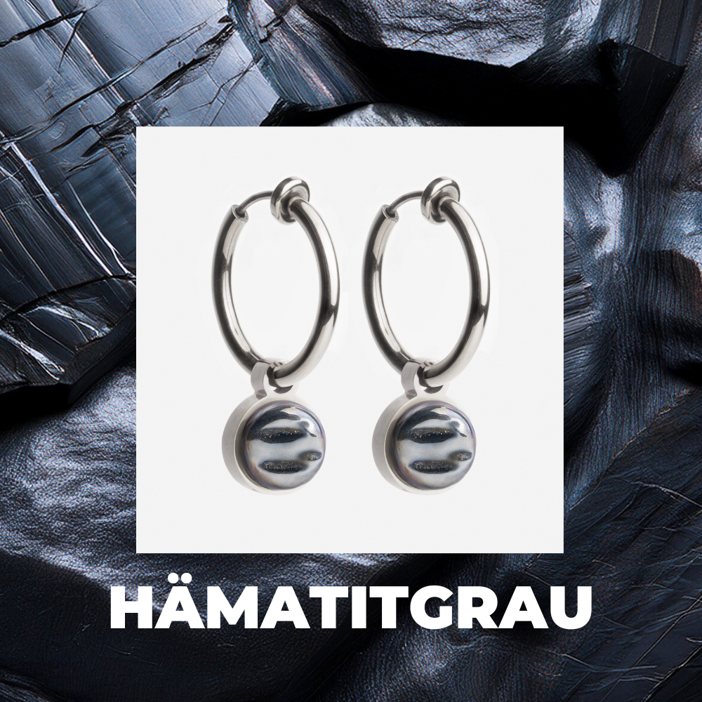 Foto von Hoop clip earrings with pendants • Mix & Match ear clips • 18mm Foto von Hoop clip earrings with pendants • Mix & Match ear clips • 18mm