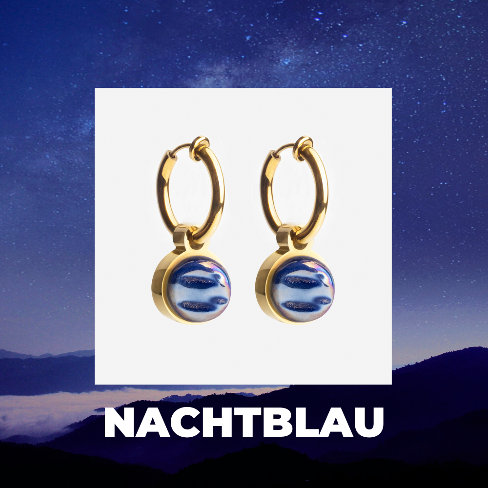 Foto von Hoop clip earrings with pendants • Mix & Match ear clips • 14mm Foto von Hoop clip earrings with pendants • Mix & Match ear clips • 14mm