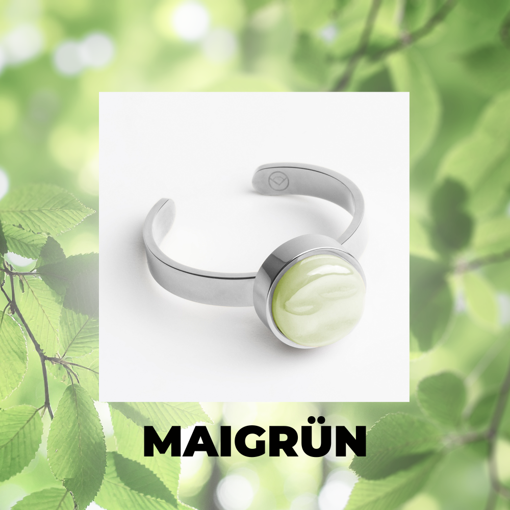 Foto von Adjustable ring with stone • 8mm Foto von Adjustable ring with stone • 8mm