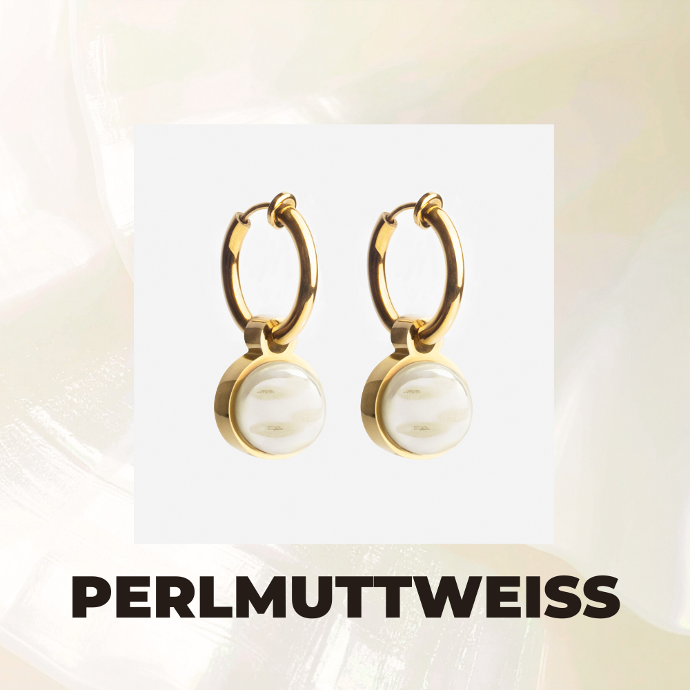 Foto von Hoop clip earrings with pendants • Mix & Match ear clips • 14mm Foto von Hoop clip earrings with pendants • Mix & Match ear clips • 14mm