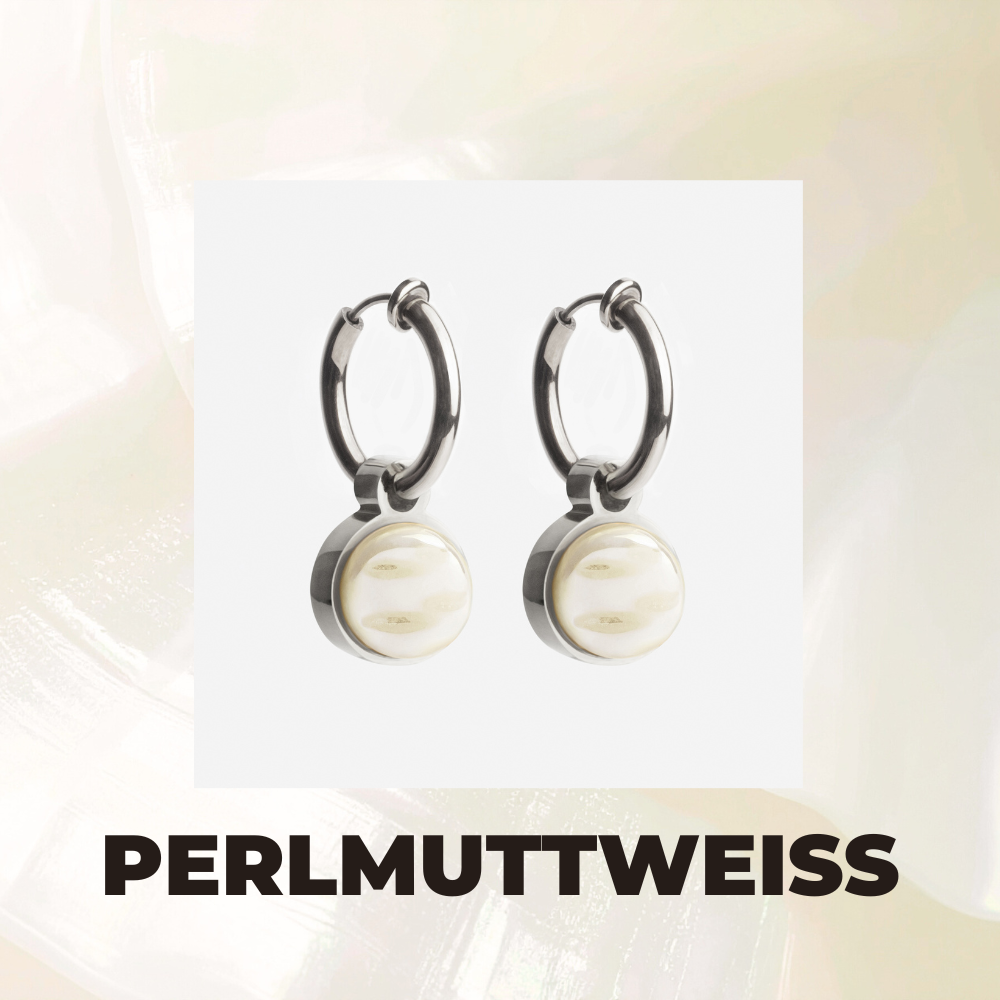 Foto von Hoop clip earrings with pendants • Mix & Match ear clips • 14mm Foto von Hoop clip earrings with pendants • Mix & Match ear clips • 14mm