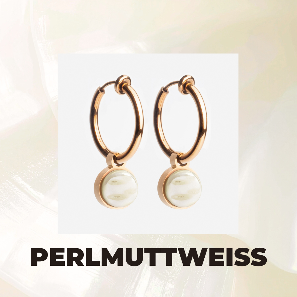 Foto von Hoop clip earrings with pendants • Mix & Match ear clips • 18mm Foto von Hoop clip earrings with pendants • Mix & Match ear clips • 18mm