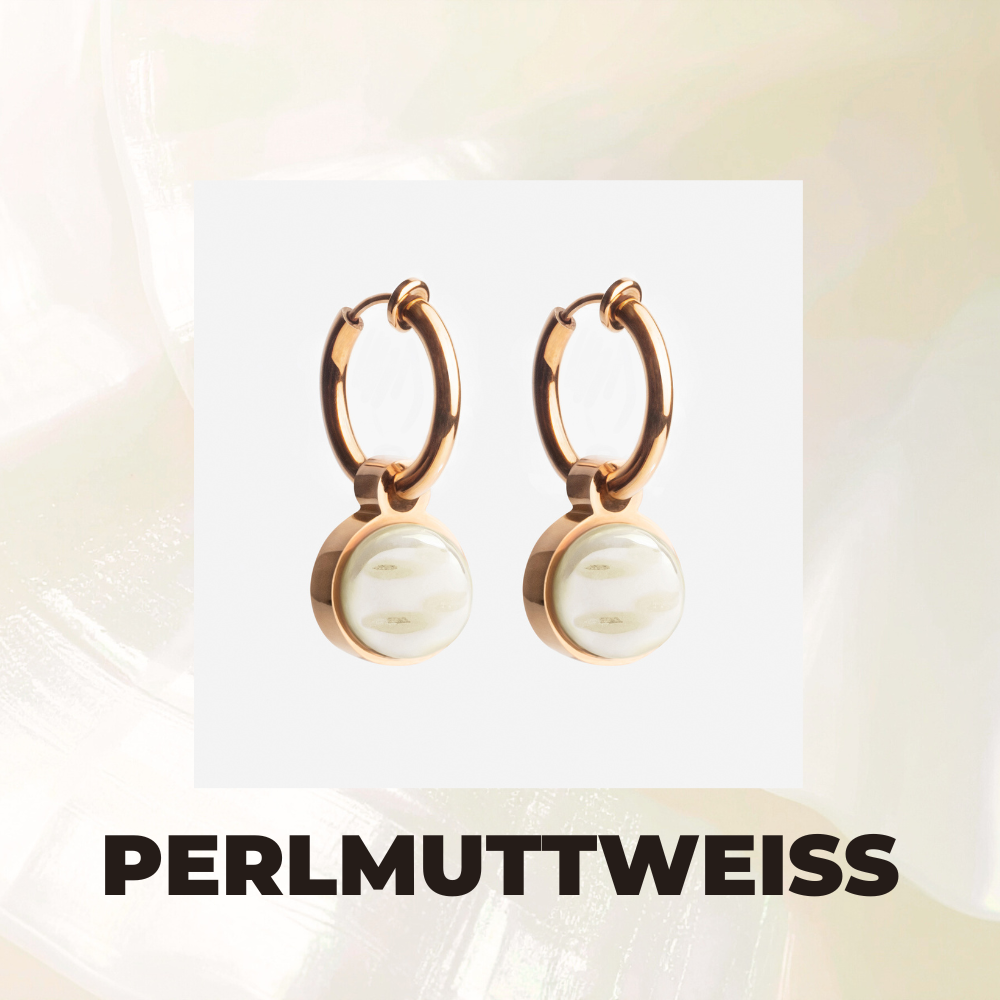 Foto von Hoop clip earrings with pendants • Mix & Match ear clips • 14mm Foto von Hoop clip earrings with pendants • Mix & Match ear clips • 14mm