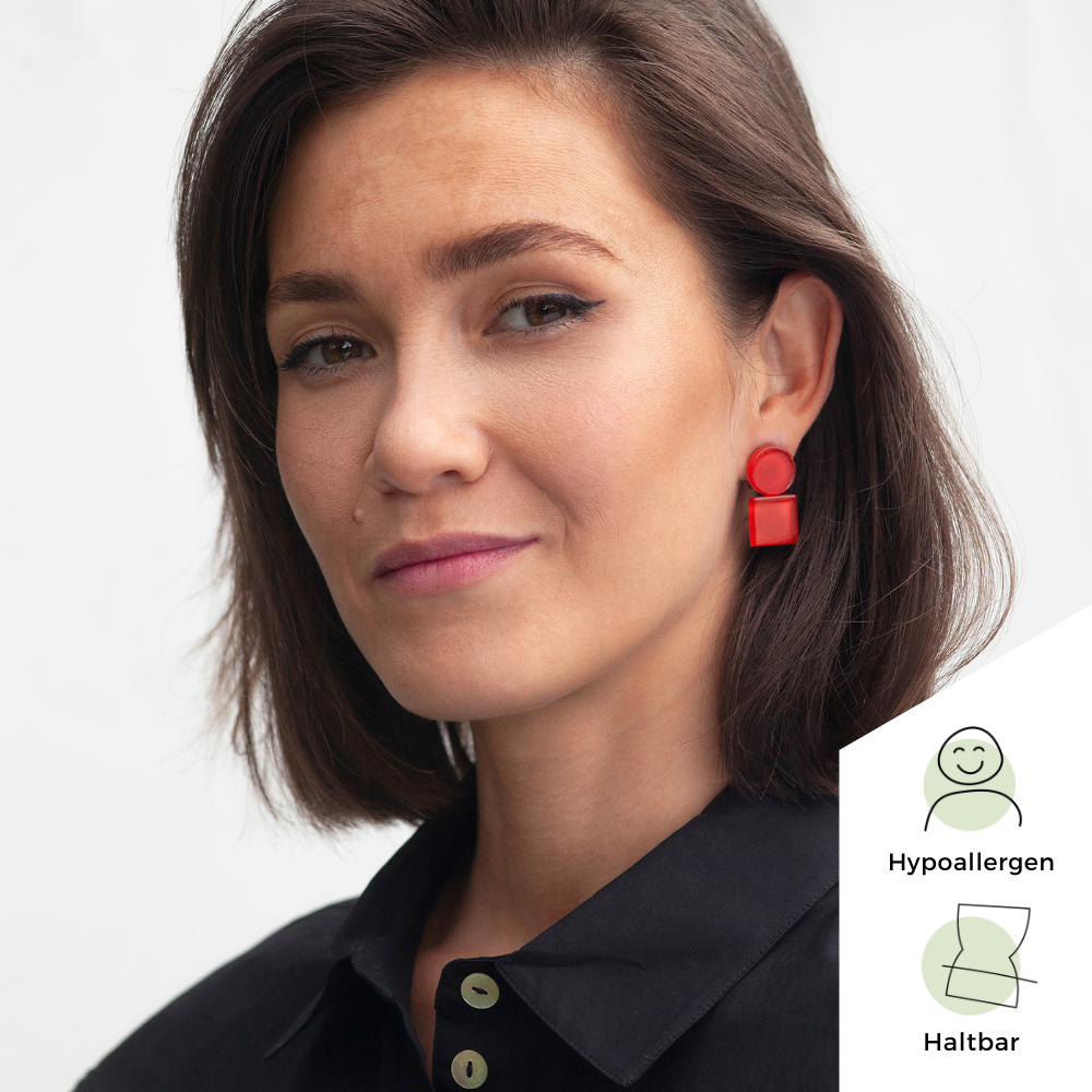 Foto von Geometrische Clip Ohrringe Foto von Geometrische Clip Ohrringe