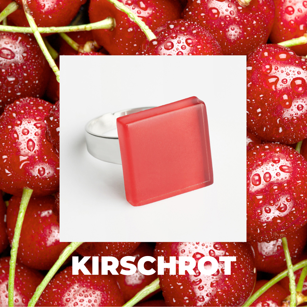 Foto von Square ring with 15mm stone • adjustable size Foto von Square ring with 15mm stone • adjustable size