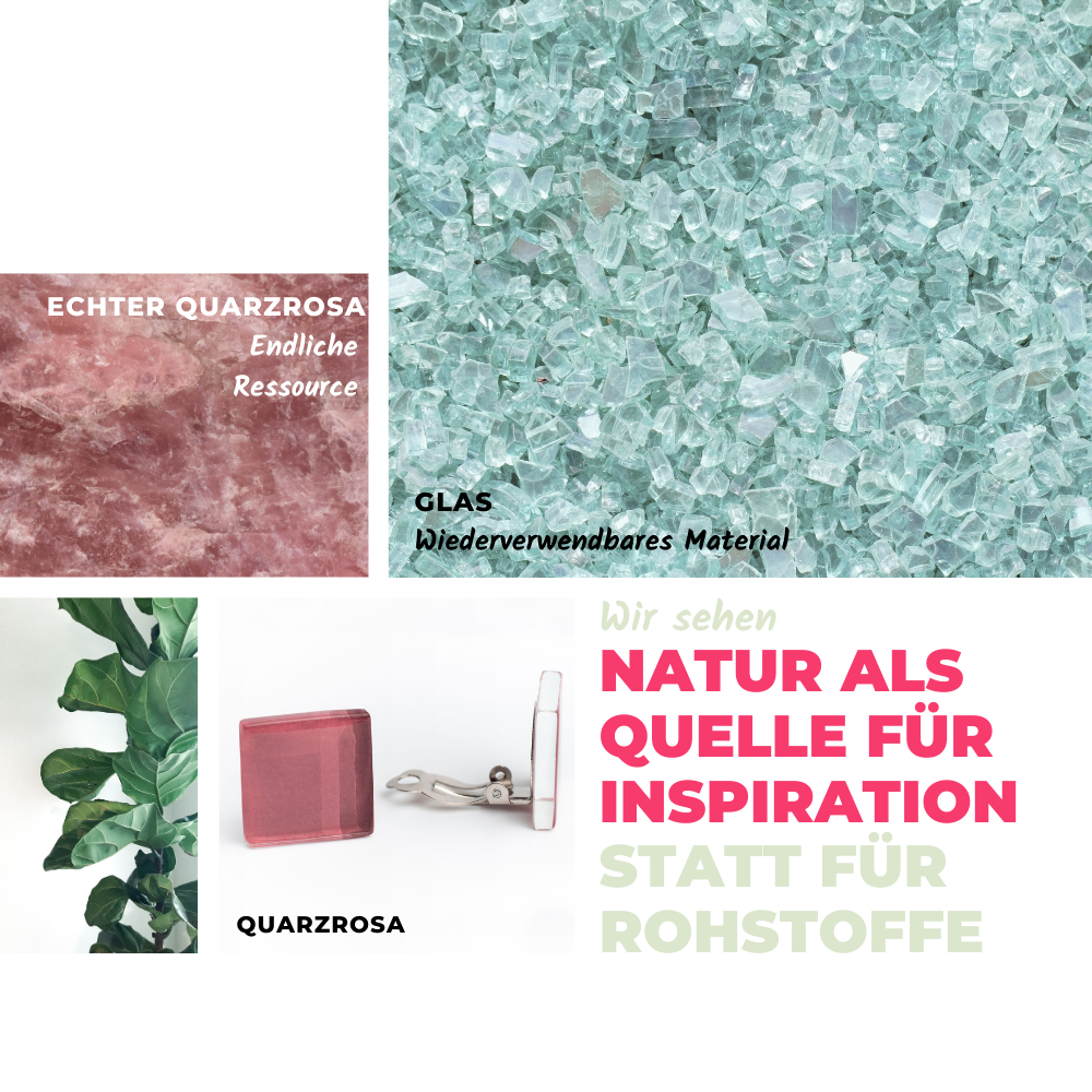 Foto von Statement Clip Ohrringe aus Glas • 20mm Foto von Statement Clip Ohrringe aus Glas • 20mm