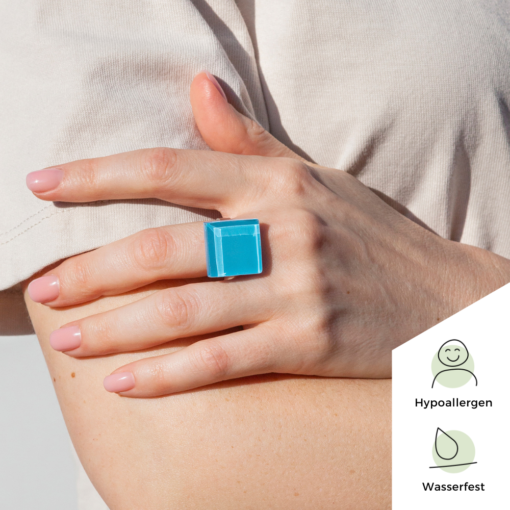 Foto von Statement ring with 20mm stone • adjustable size Foto von Statement ring with 20mm stone • adjustable size