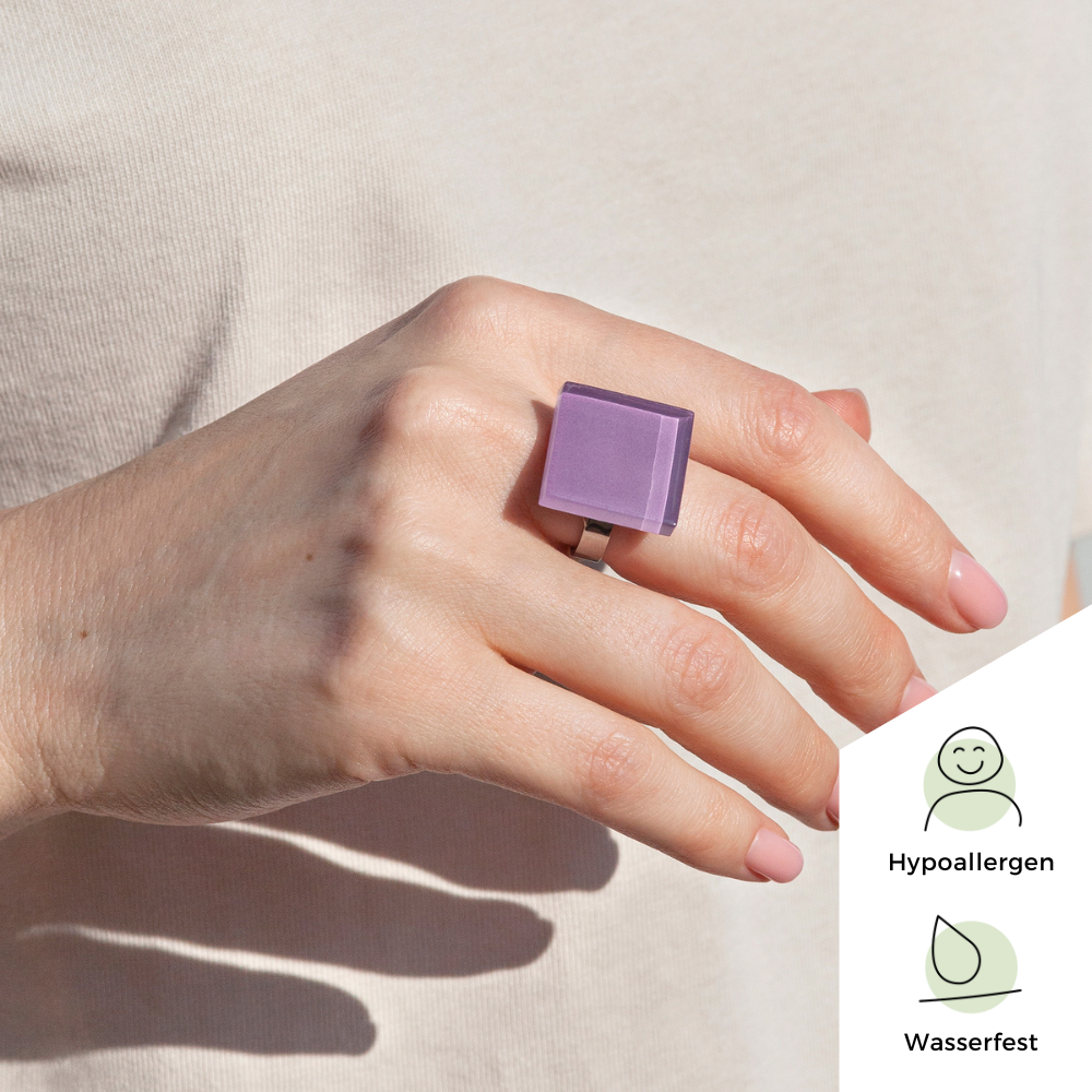 Foto von Statement ring with 20mm stone • adjustable size Foto von Statement ring with 20mm stone • adjustable size