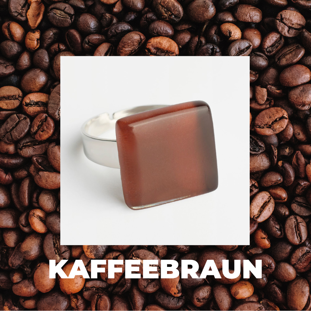 Foto von Square ring with 15mm stone • adjustable size Foto von Square ring with 15mm stone • adjustable size