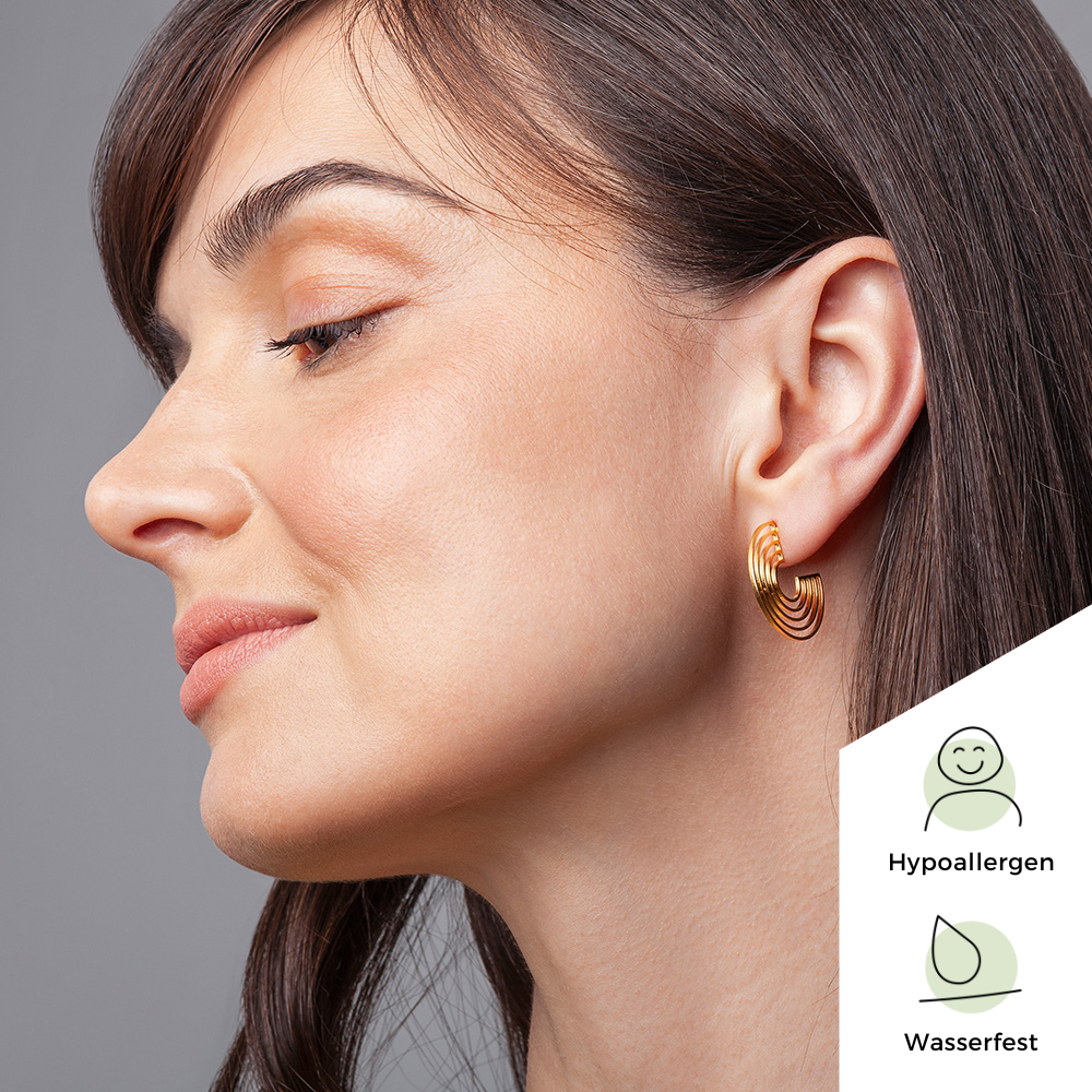 Foto von "Regenbogen" Creolen Ohrringe • 23mm Foto von "Regenbogen" Creolen Ohrringe • 23mm