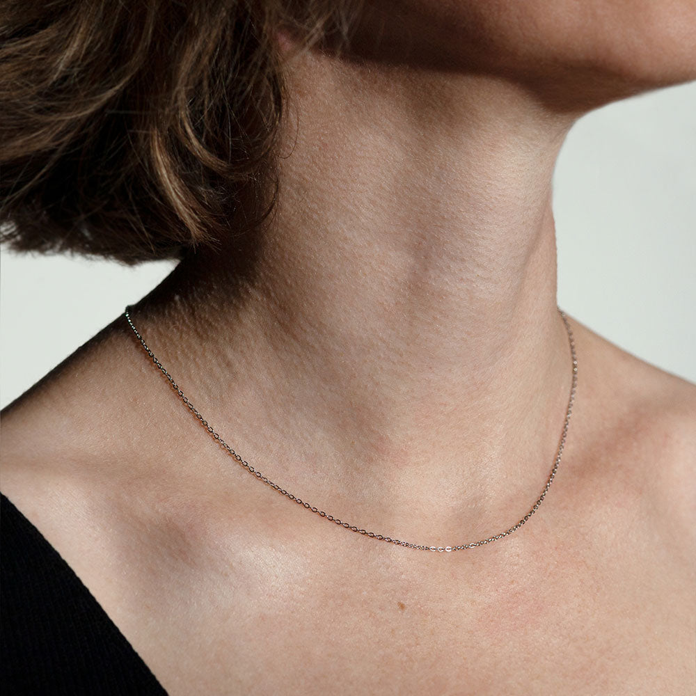 Foto von Fine stainless steel link chain • Mix & Match necklace Foto von Fine stainless steel link chain • Mix & Match necklace