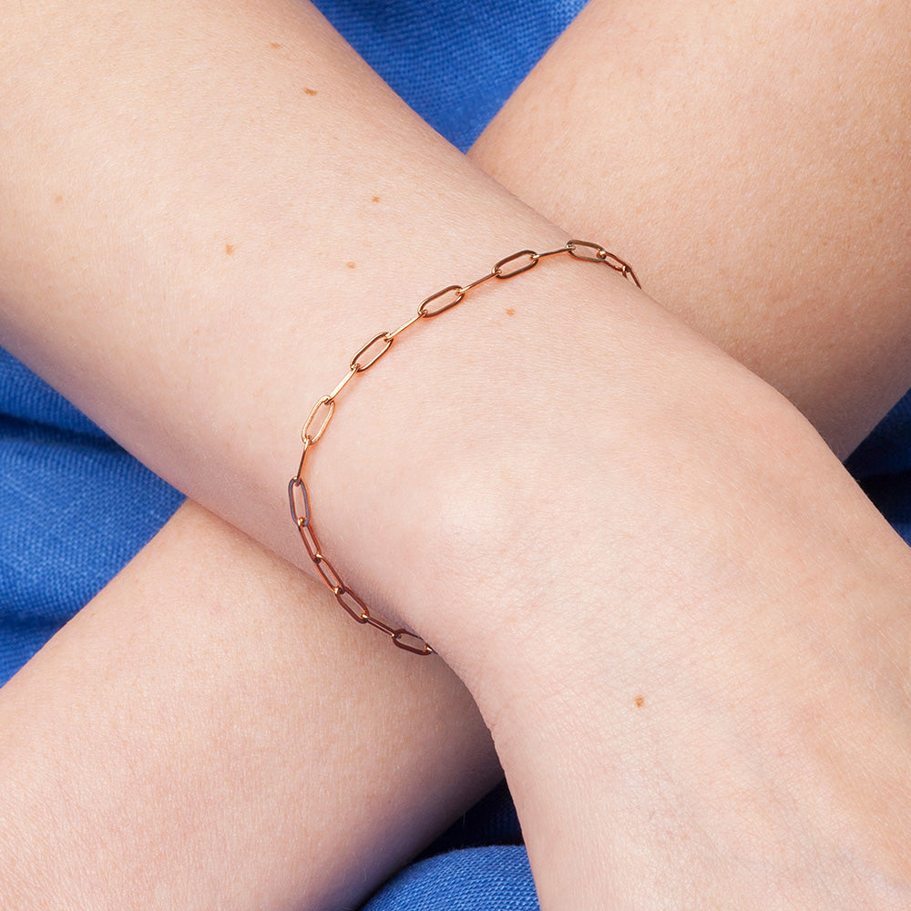 Foto von Filigranes Gliederarmband Edelstahl • verstellbar
