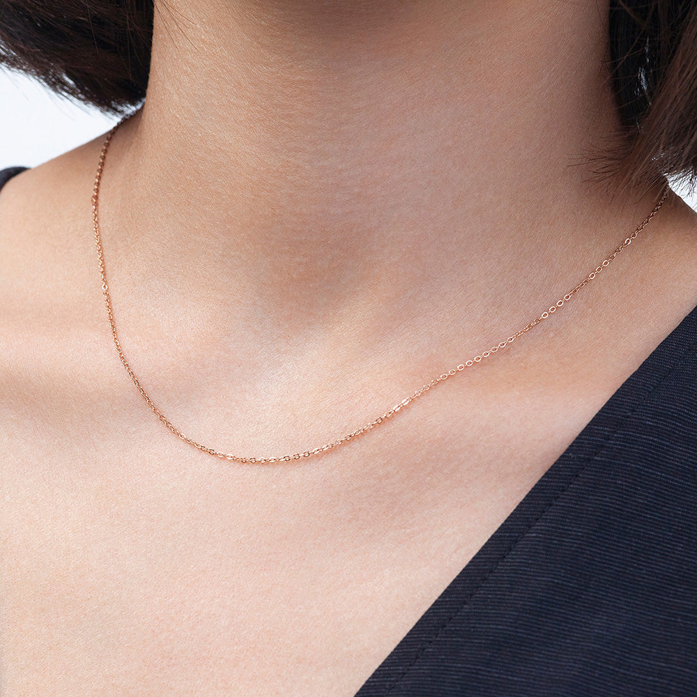 Foto von Fine stainless steel link chain • Mix & Match necklace Foto von Fine stainless steel link chain • Mix & Match necklace