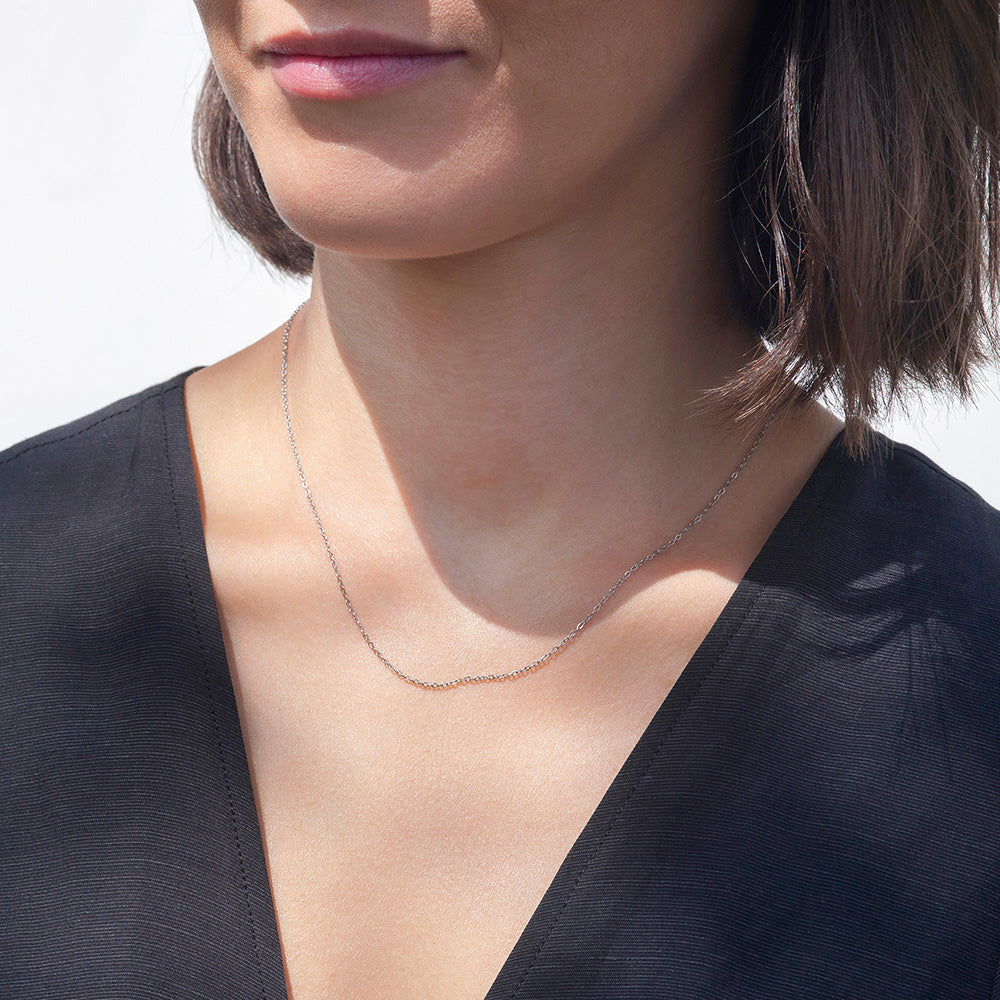 Foto von Fine stainless steel link chain • Mix & Match necklace Foto von Fine stainless steel link chain • Mix & Match necklace