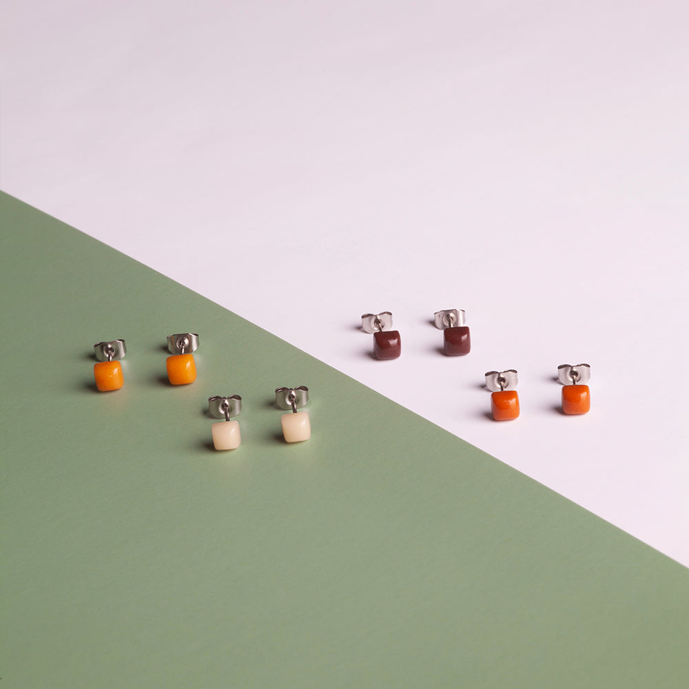 Foto von Geometric Earrings 3-Piece Set • 4mm Foto von Geometric Earrings 3-Piece Set • 4mm
