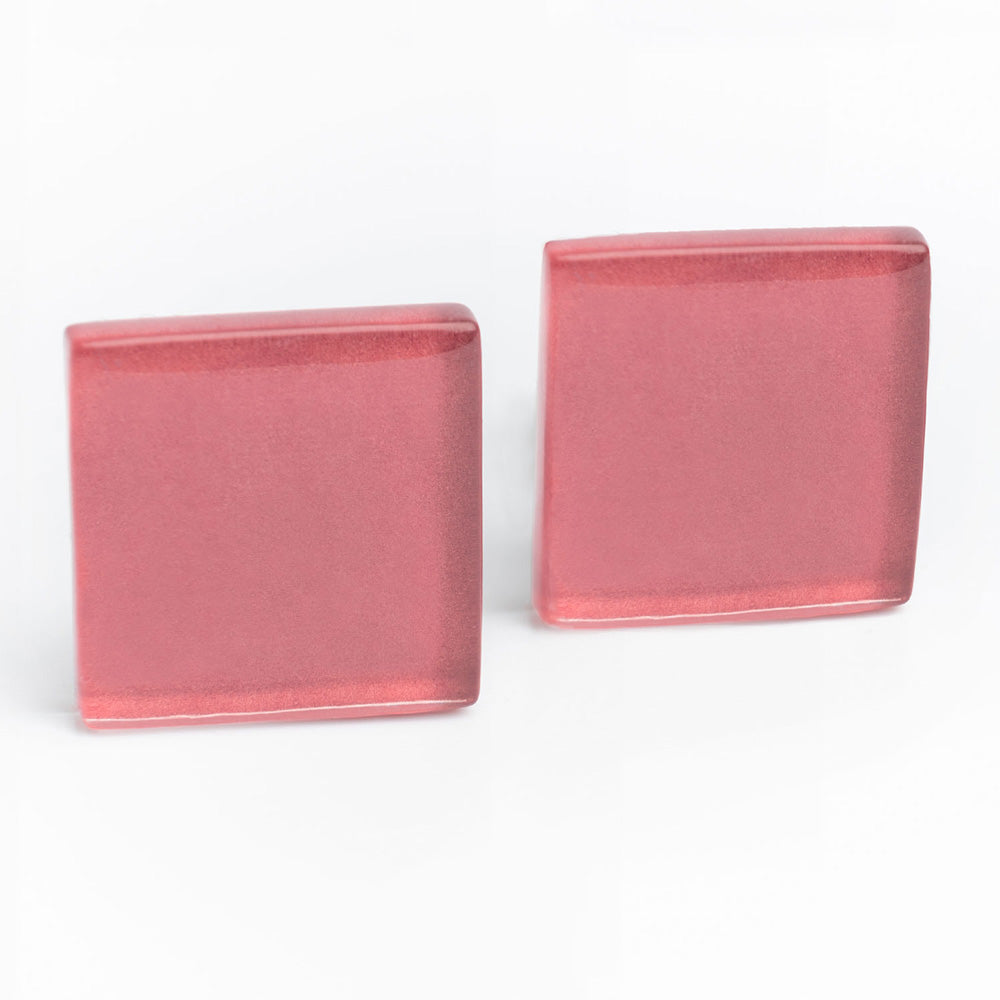 Foto von Statement Clip Ohrringe aus Glas • 20mm