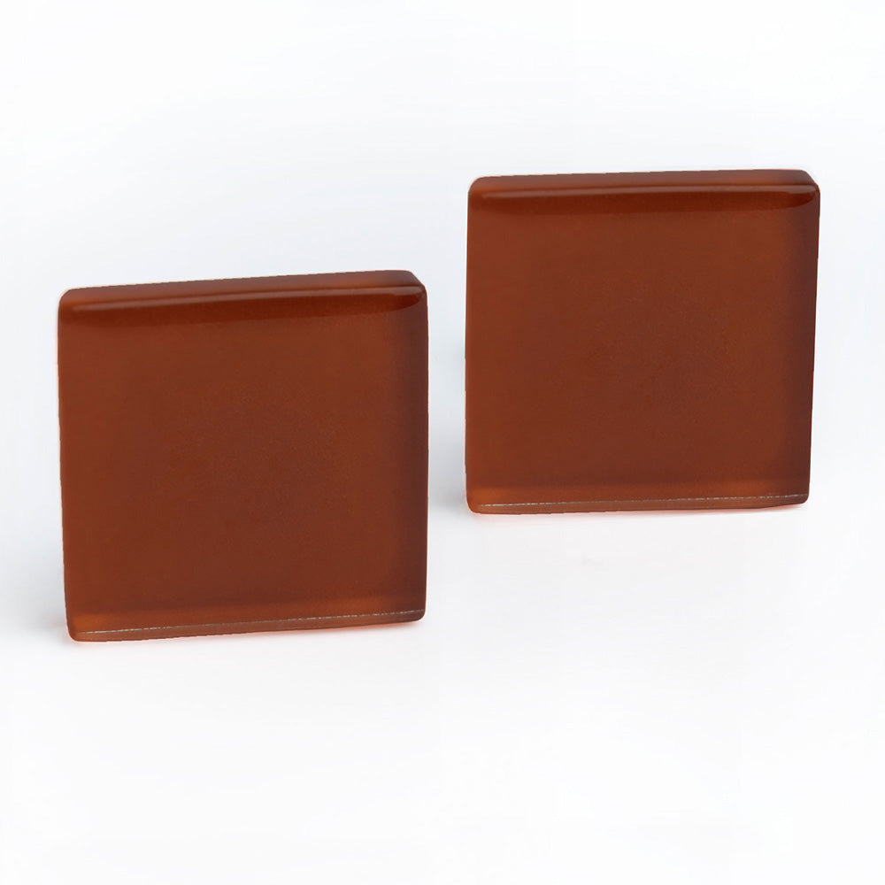 Foto von Statement Clip Ohrringe aus Glas • 20mm