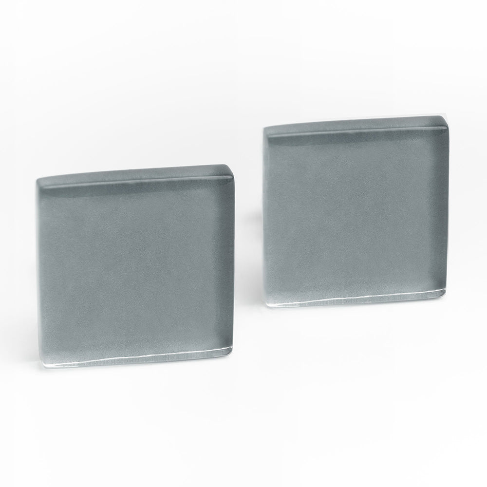 Foto von Statement Clip Ohrringe aus Glas • 20mm