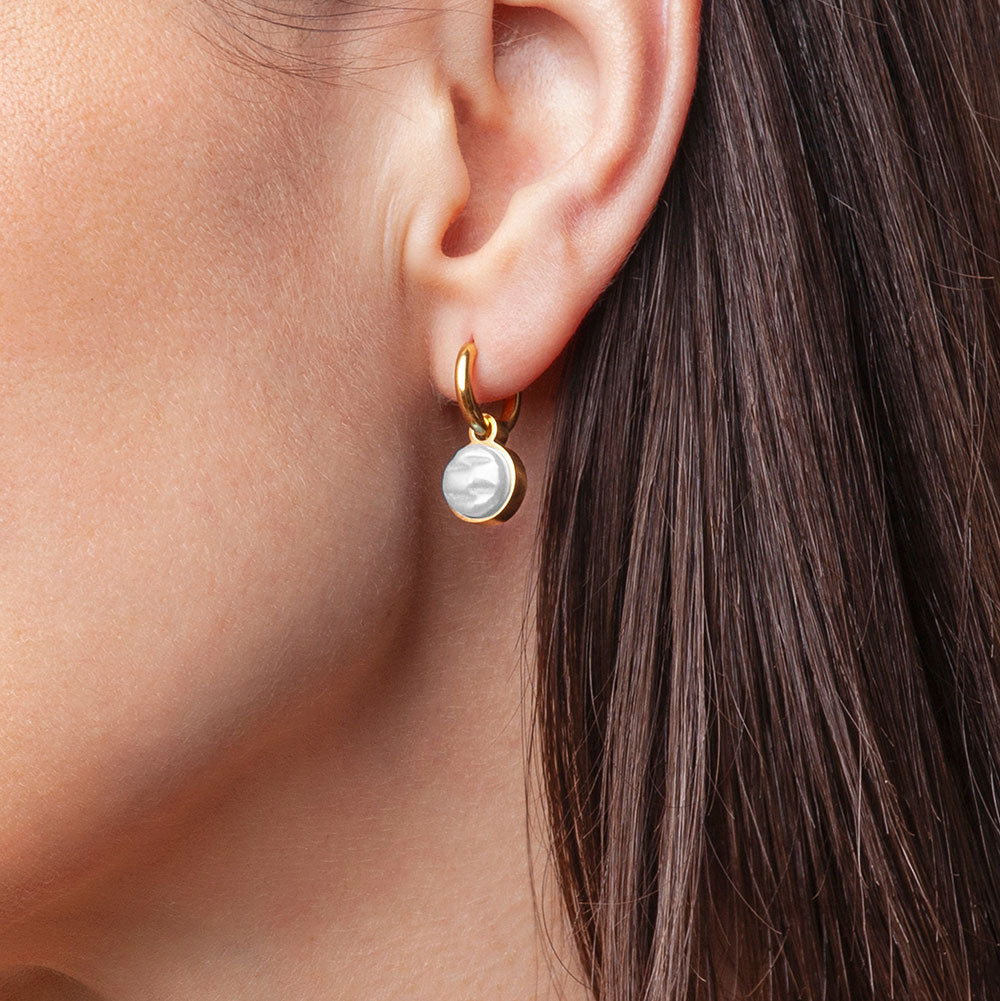 Foto von Hoop earrings with pendants • Mix & Match earrings • 12mm Foto von Hoop earrings with pendants • Mix & Match earrings • 12mm