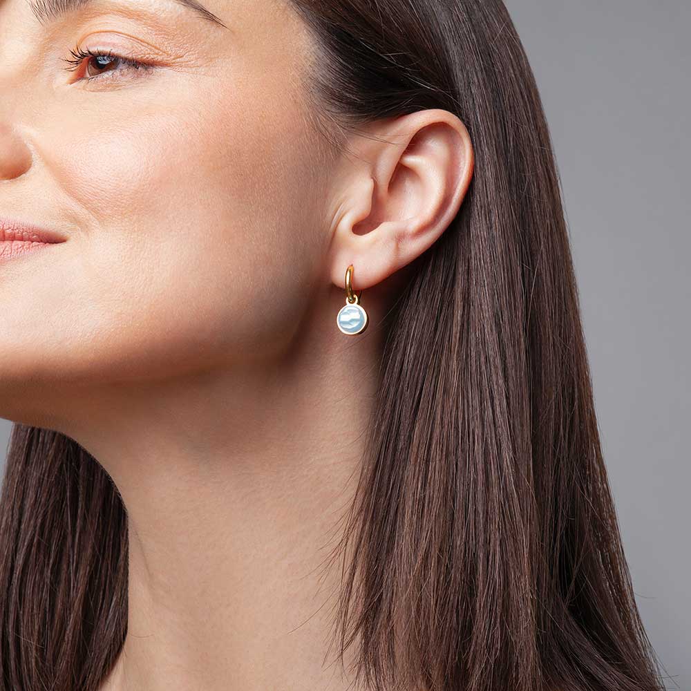 Foto von Hoop earrings with pendants • Mix & Match earrings • 12mm Foto von Hoop earrings with pendants • Mix & Match earrings • 12mm