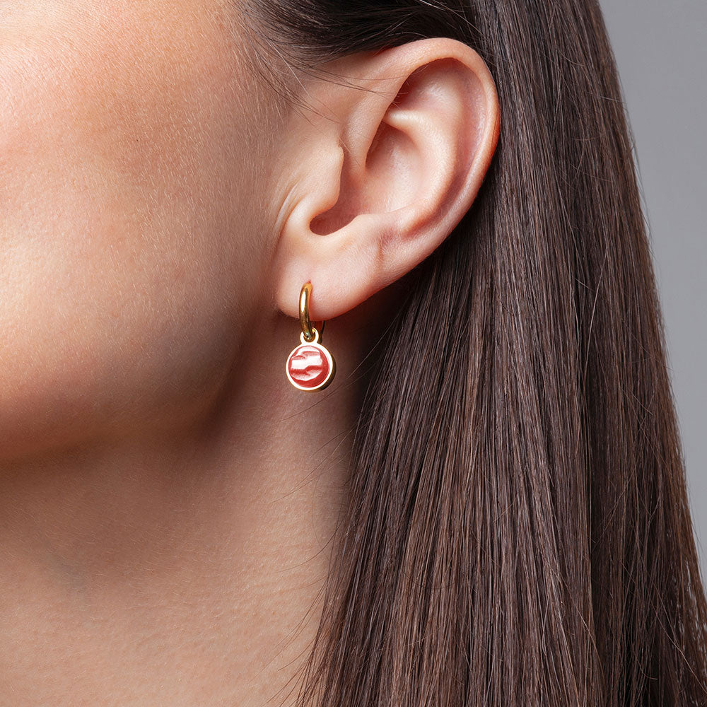 Foto von Hoop earrings with pendants • Mix & Match earrings • 12mm Foto von Hoop earrings with pendants • Mix & Match earrings • 12mm