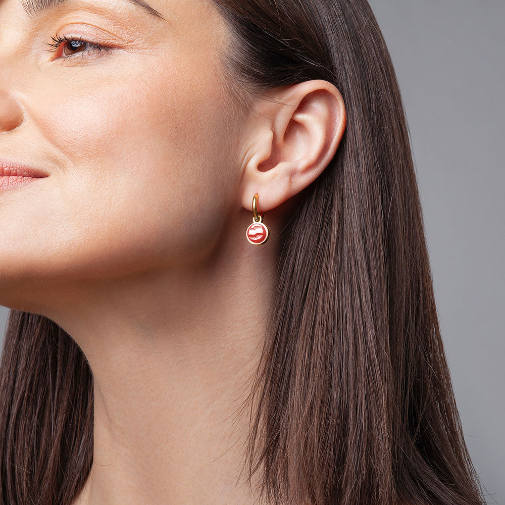 Foto von Hoop earrings with pendants • Mix & Match earrings • 12mm Foto von Hoop earrings with pendants • Mix & Match earrings • 12mm