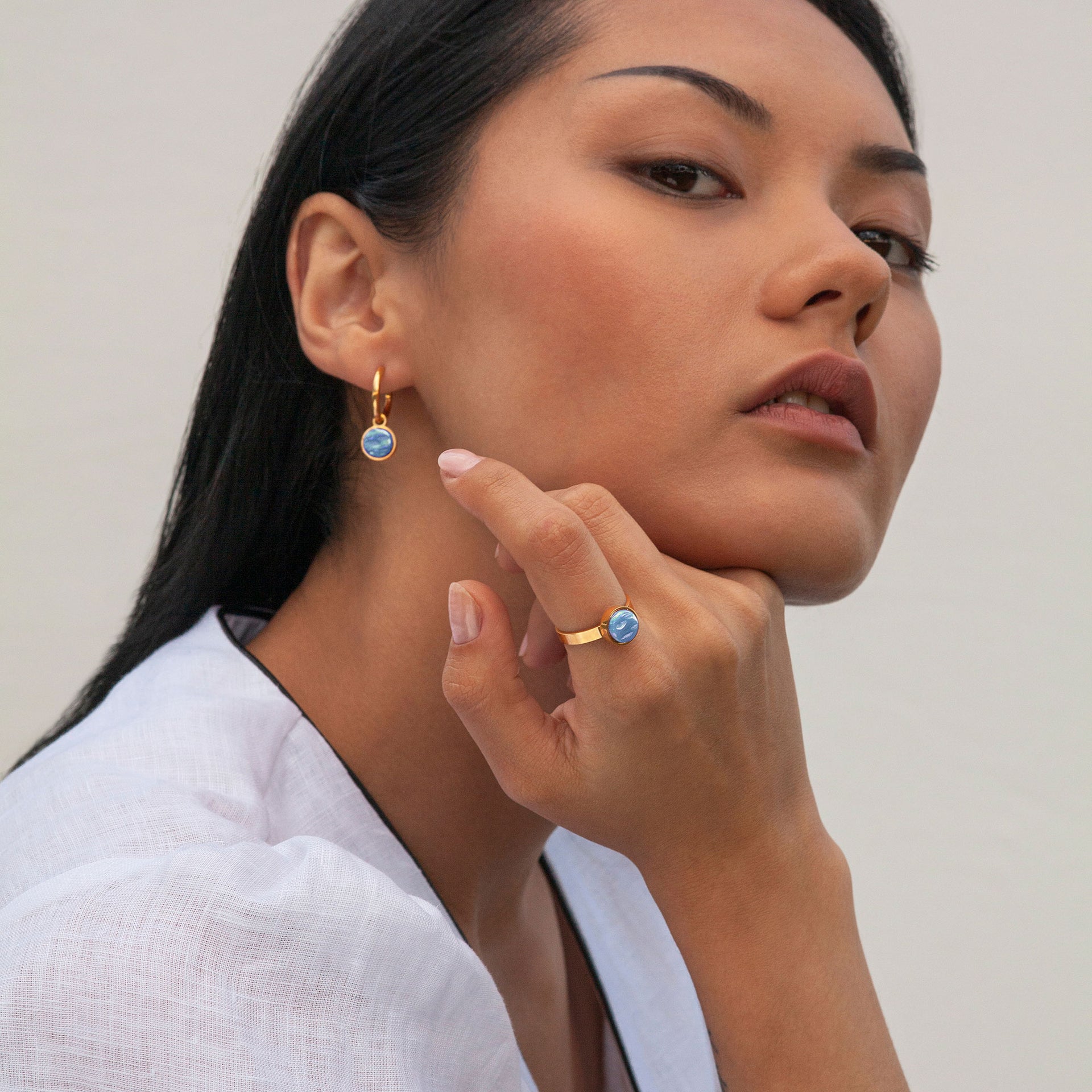 Foto von Hoop earrings with charms • Mix & Match earrings • 16mm Foto von Hoop earrings with charms • Mix & Match earrings • 16mm