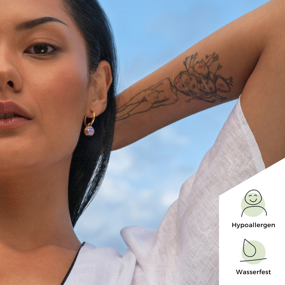 Foto von Hoop earrings with charms • Mix & Match earrings • 16mm Foto von Hoop earrings with charms • Mix & Match earrings • 16mm