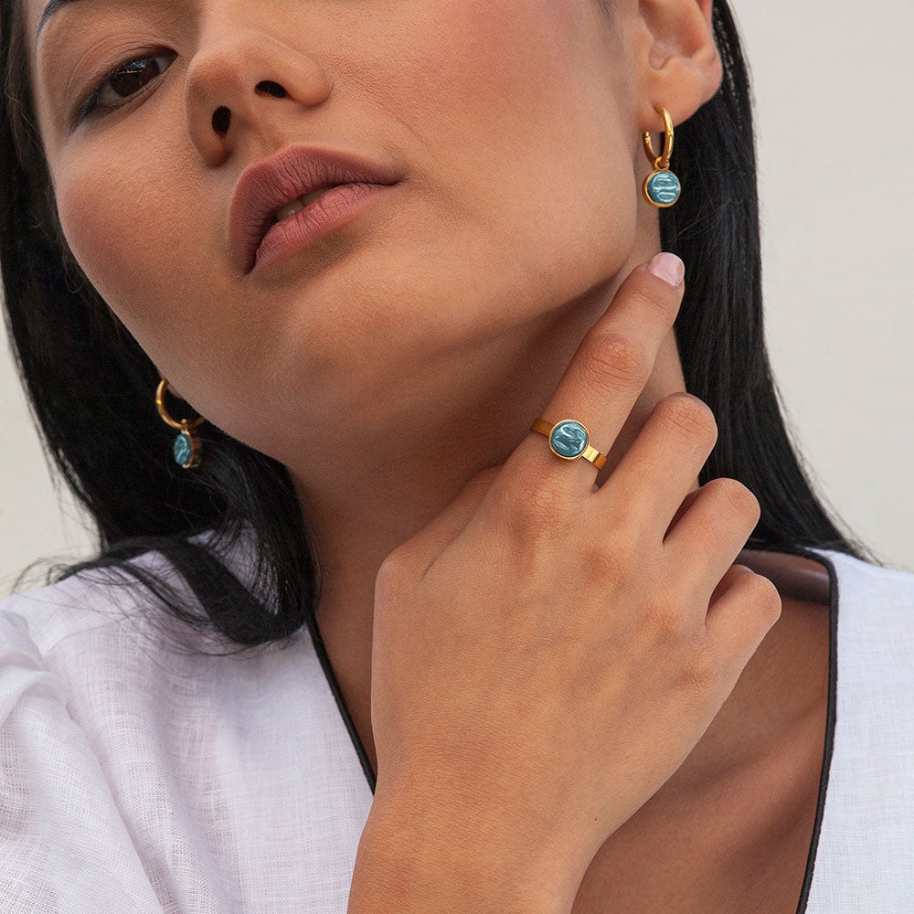 Foto von Hoop earrings with charms • Mix & Match earrings • 16mm Foto von Hoop earrings with charms • Mix & Match earrings • 16mm