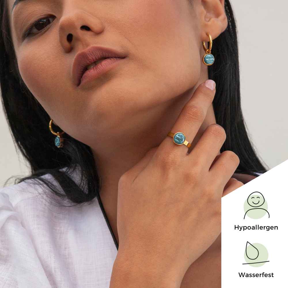 Foto von Hoop earrings with charms • Mix & Match earrings • 16mm Foto von Hoop earrings with charms • Mix & Match earrings • 16mm